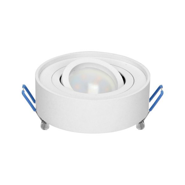 SORMUS R decorative frame for spotlight, MR16/GU10 max 7W, adjustable, round, white