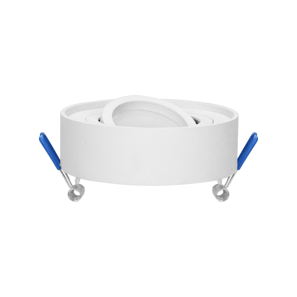 SORMUS R decorative frame for spotlight, MR16/GU10 max 7W, adjustable, round, white