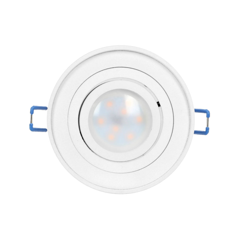 SORMUS R decorative frame for spotlight, MR16/GU10 max 7W, adjustable, round, white