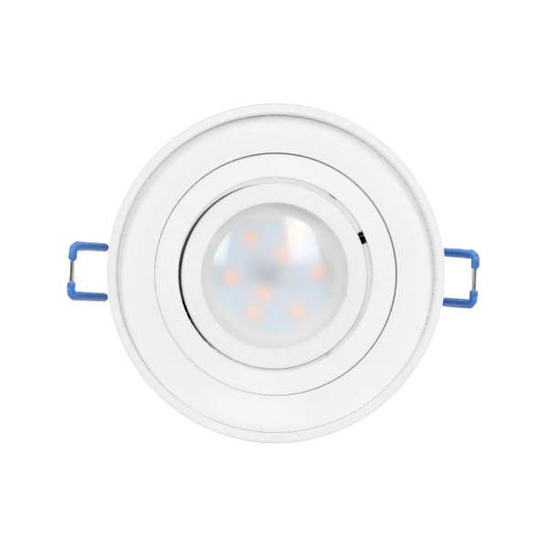 SORMUS R decorative frame for spotlight, MR16/GU10 max 7W, adjustable, round, white