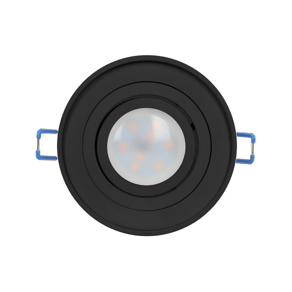 SORMUS R decorative frame for spotlight, MR16/GU10 max 7W, adjustable, circle, black