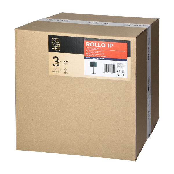 ROLLO bedside lamp, max. power 1x15W, bottle green colour