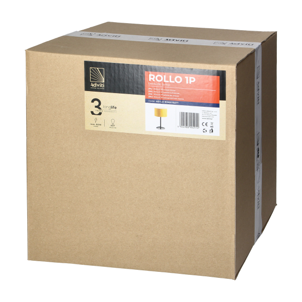 ROLLO lampa nocna, moc max. 1x15W, musztardowa