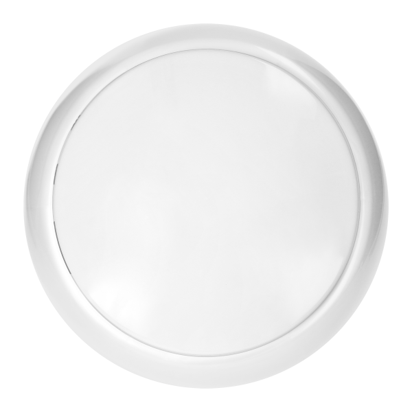 KOKO luminaire 2xE27 with microwave motion sensor, 2x40W, white-polypropylene, matt PC diffuser, IP44, IK10