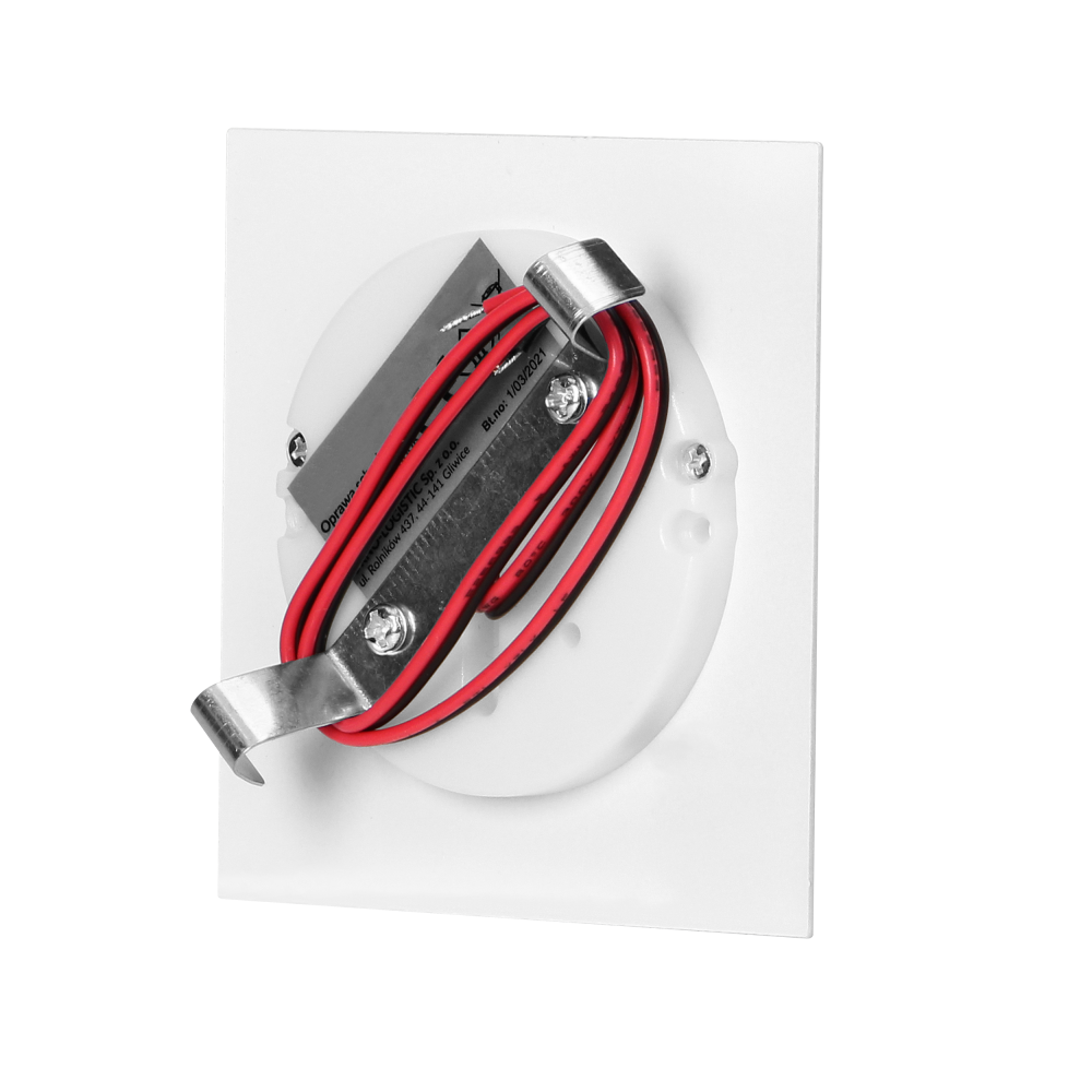 DRACO LED NEW 1,5W, oprawa schodowa podtynkowa, 12VDC, 30lm, 3000K, biała, innowacyjny sposób montażu