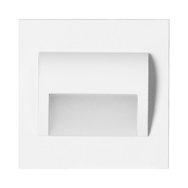 DRACO LED NEW 1.5W, flush-mounted staircase fitting, 12VDC, 30lm, 6000K, white, innovative installation