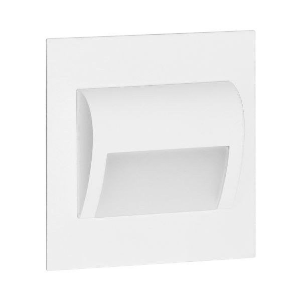 DRACO LED NEW 1.5W, flush-mounted staircase fitting, 12VDC, 30lm, 6000K, white, innovative installation