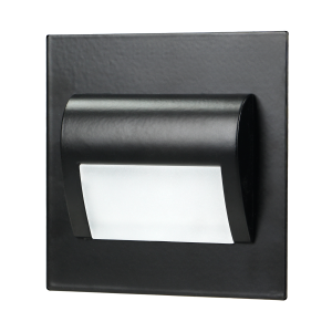 DRACO LED NEW 1.5W, flush-mounted staircase fitting, 12VDC, 30lm, 6000K, black,innovative installation