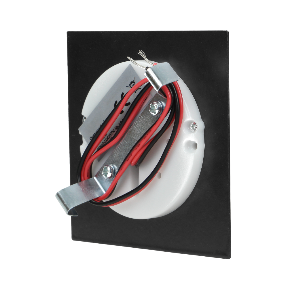 DRACO LED NEW 1.5W, flush-mounted staircase fitting, 12VDC, 30lm, 6000K, black,innovative installation