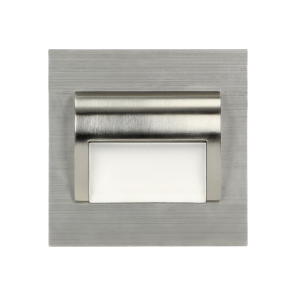 DRACO LED NEW flush-mounted staircase light fitting 1.5W, 12VDC, 30lm, 4000K, satin, innovative installation