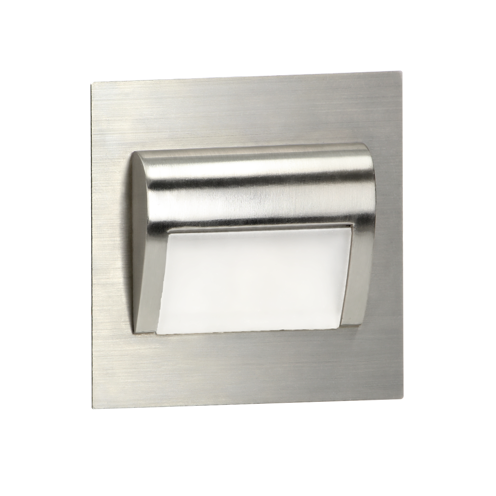 DRACO LED NEW 1.5W, flush-mounted staircase fitting 12VDC, 30lm, 6000K, satin, innovative installation