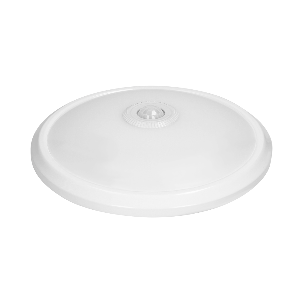 ZONDA LED EMERGENCY 12W/1,2W, plafon z czujnikiem ruchu, 800lm/80lm, IP20, 4000K, poliwęglan mleczny, biały