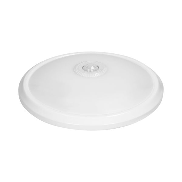 ZONDA LED EMERGENCY 12W/1,2W, plafon z czujnikiem ruchu, 800lm/80lm, IP20, 4000K, poliwęglan mleczny, biały