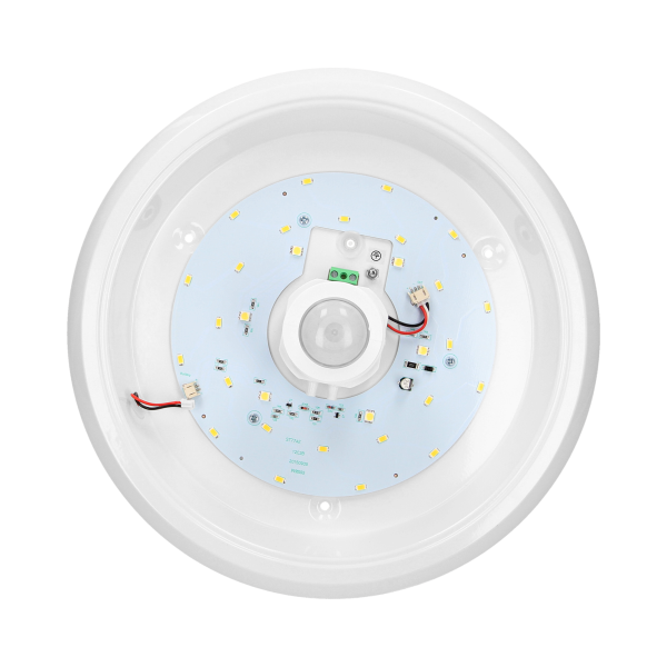 ZONDA LED EMERGENCY 12W/1.2W, ceiling light with motion sensor, 800lm/80lm, IP20, 4000K, milky PC, white