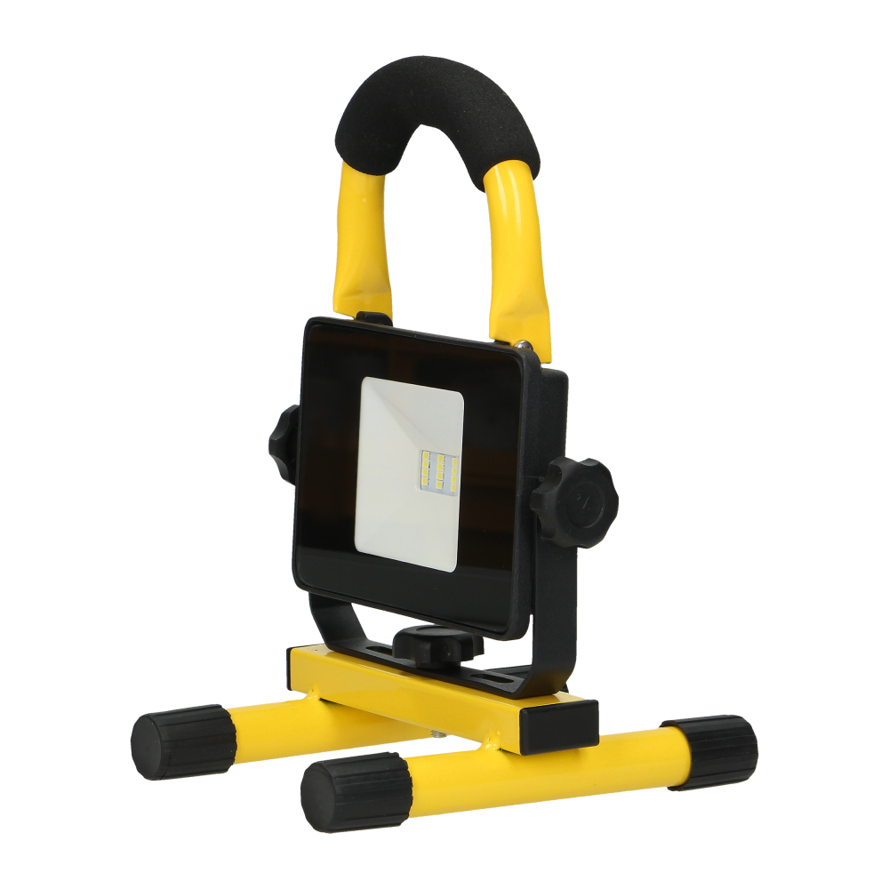 BATRI LED 10W, Naświetlacz roboczy, przenośny z akumulatorem, 800lm, IP65, 6500K, 2200mAh