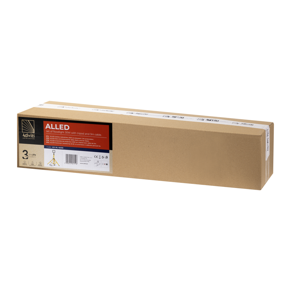 ALLED zestaw: naświetlacz ALLED 30W + statyw + przewód