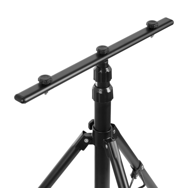 Statyw podwójny do naświetlaczy LED, czarny Statyw podwójny do naświetlaczy LED, czarny