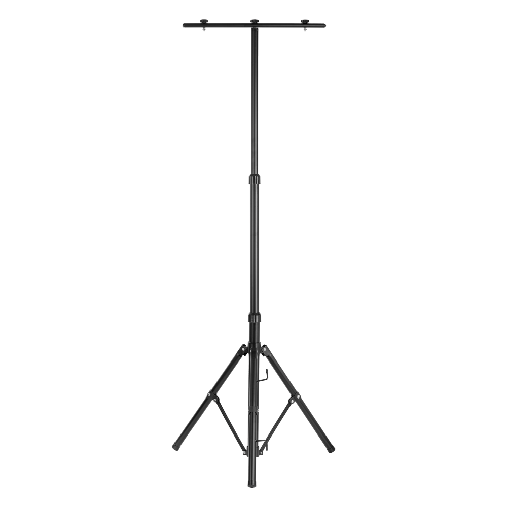 Statyw podwójny do naświetlaczy LED, czarny