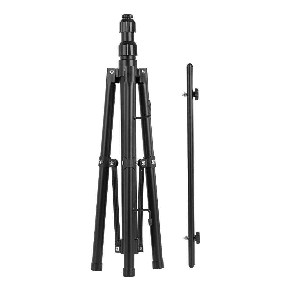 Double tripod for LED floodlights, black