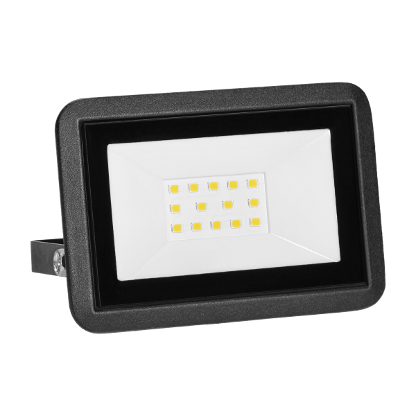 FARO LED floodlight 10W, 800lm, IP65, 4000K, aluminum + glass
