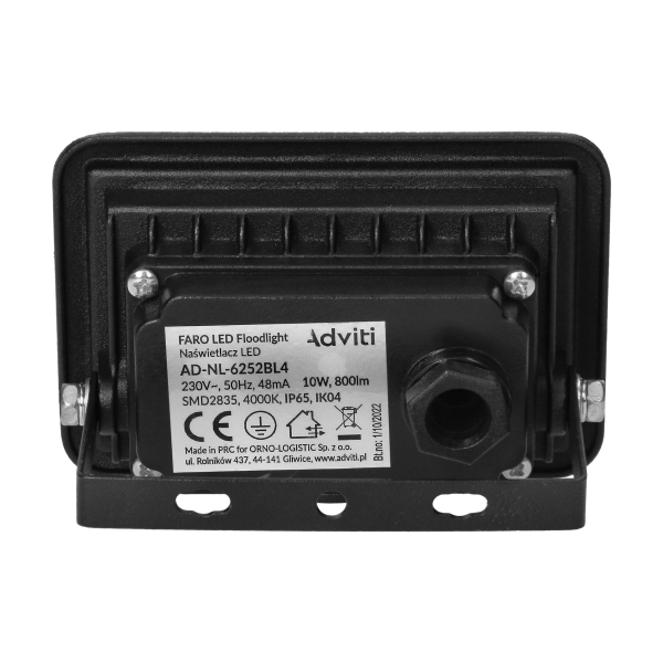 FARO LED naświetlacz 10W, 800lm, IP65, 4000K, aluminium + szkło FARO LED naświetlacz 10W, 800lm, IP65, 4000K, aluminium + szkło