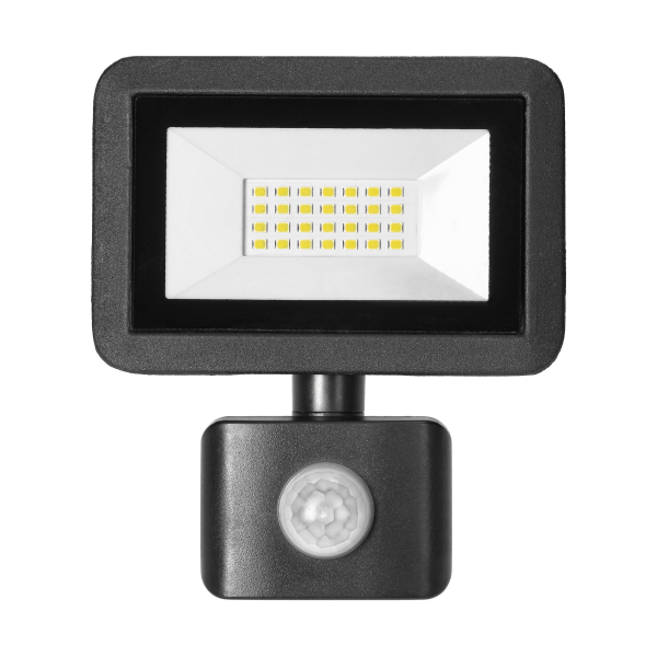 FARO S LED naświetlacz z PIR 20W, 1600lm, IP44, 4000K, aluminium + szkło FARO S LED naświetlacz z PIR 20W, 1600lm, IP44, 4000K, aluminium + szkło