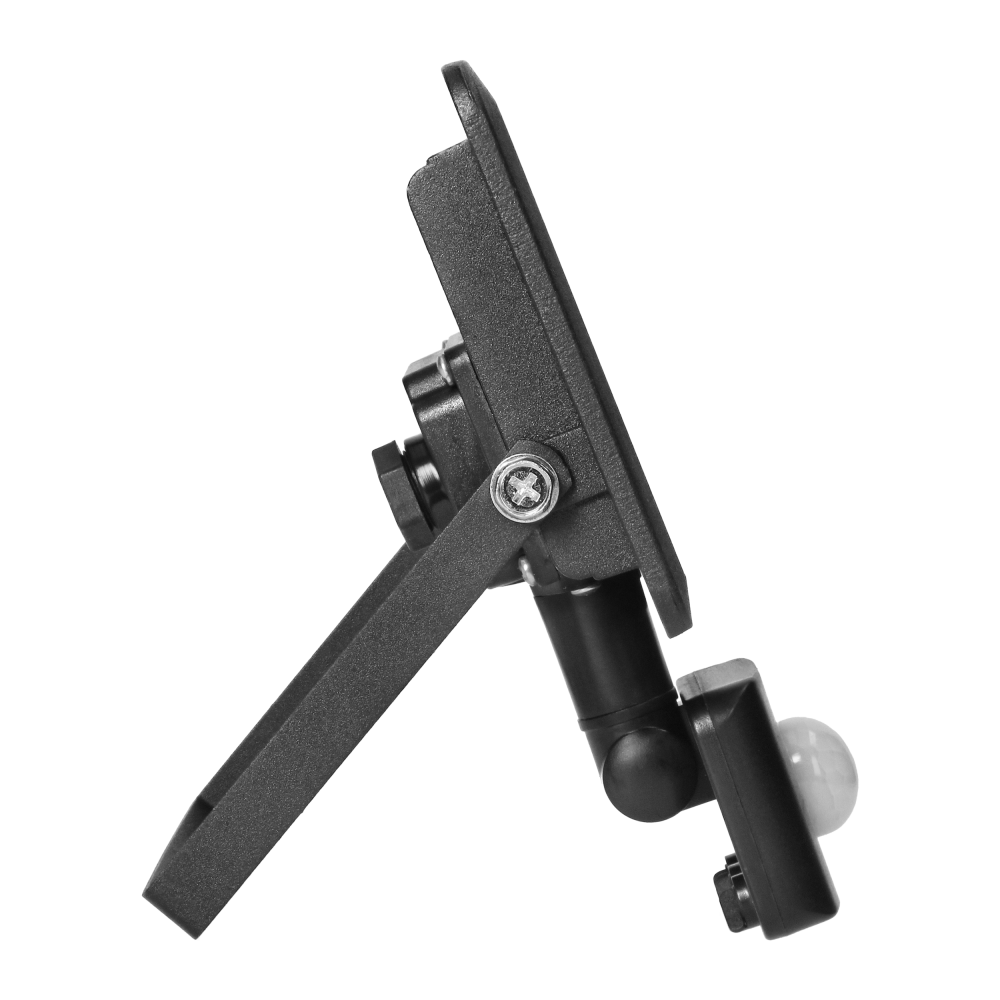 FARO S LED floodlight with PIR 30W, 2400lm, IP44, 4000K, aluminum + glass