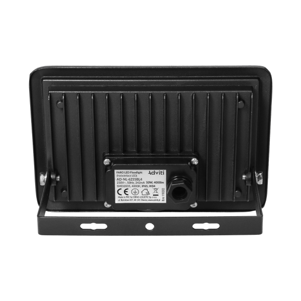 FARO LED naświetlacz 50W, 4000lm, IP65, 4000K, aluminium + szkło