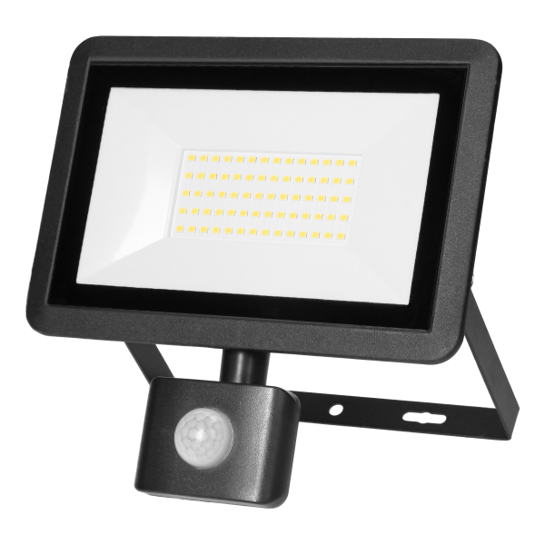 FARO S LED naświetlacz z PIR 50W, 4000lm, IP44, 4000K, aluminium + szkło FARO S LED naświetlacz z PIR 50W, 4000lm, IP44, 4000K, aluminium + szkło