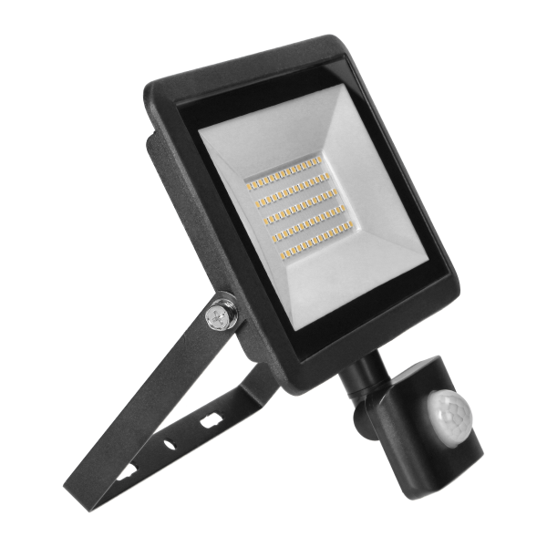 FARO S LED naświetlacz z PIR 50W, 4000lm, IP44, 4000K, aluminium + szkło FARO S LED naświetlacz z PIR 50W, 4000lm, IP44, 4000K, aluminium + szkło