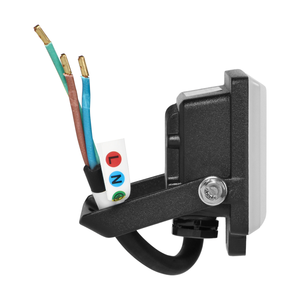 PORTO LED 10W naświetlacz bezramkowy, 800lm, IP65, 4000K, aluminium + poliwęglan