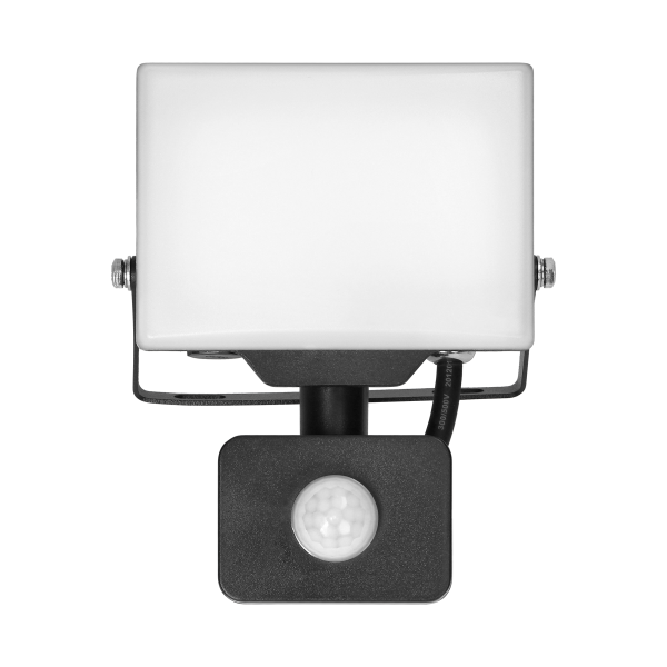 PORTO S LED 20W floodlight with PIR motion sensor, 1600lm, IP44, 4000K, aluminium + polycarbonate