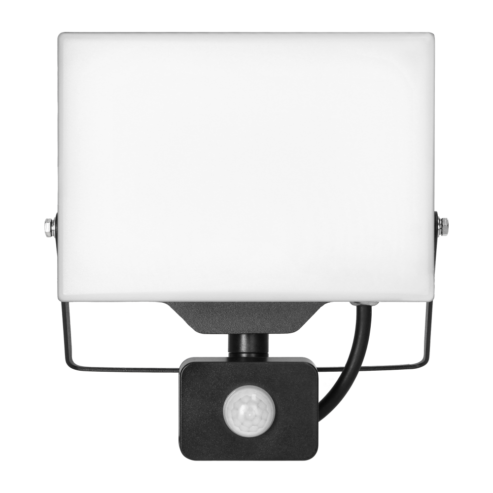 PORTO S LED 50W floodlight with PIR motion sensor, 4000lm, IP44, 4000K, aluminium + polycarbonate