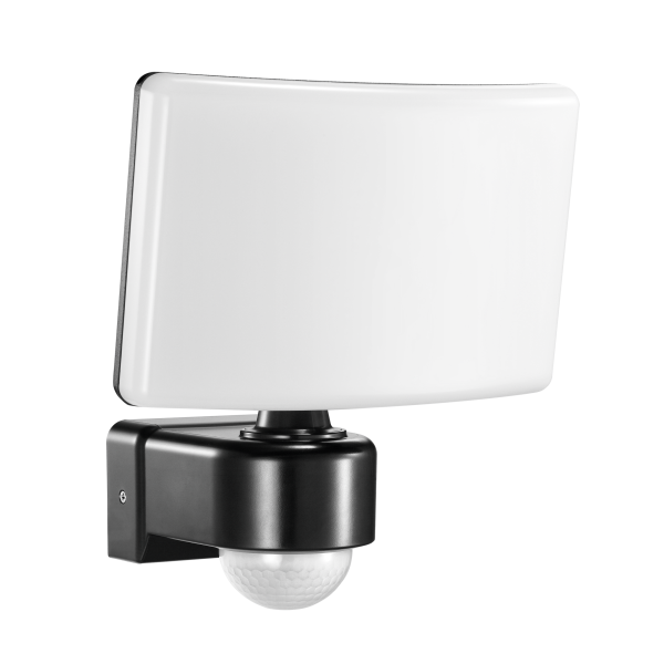 TOS LED 30W garden floodlight with PIR, 2200lm, IP65, 4000K, PC, black TOS LED 30W garden floodlight with PIR, 2200lm, IP65, 4000K, PC, black