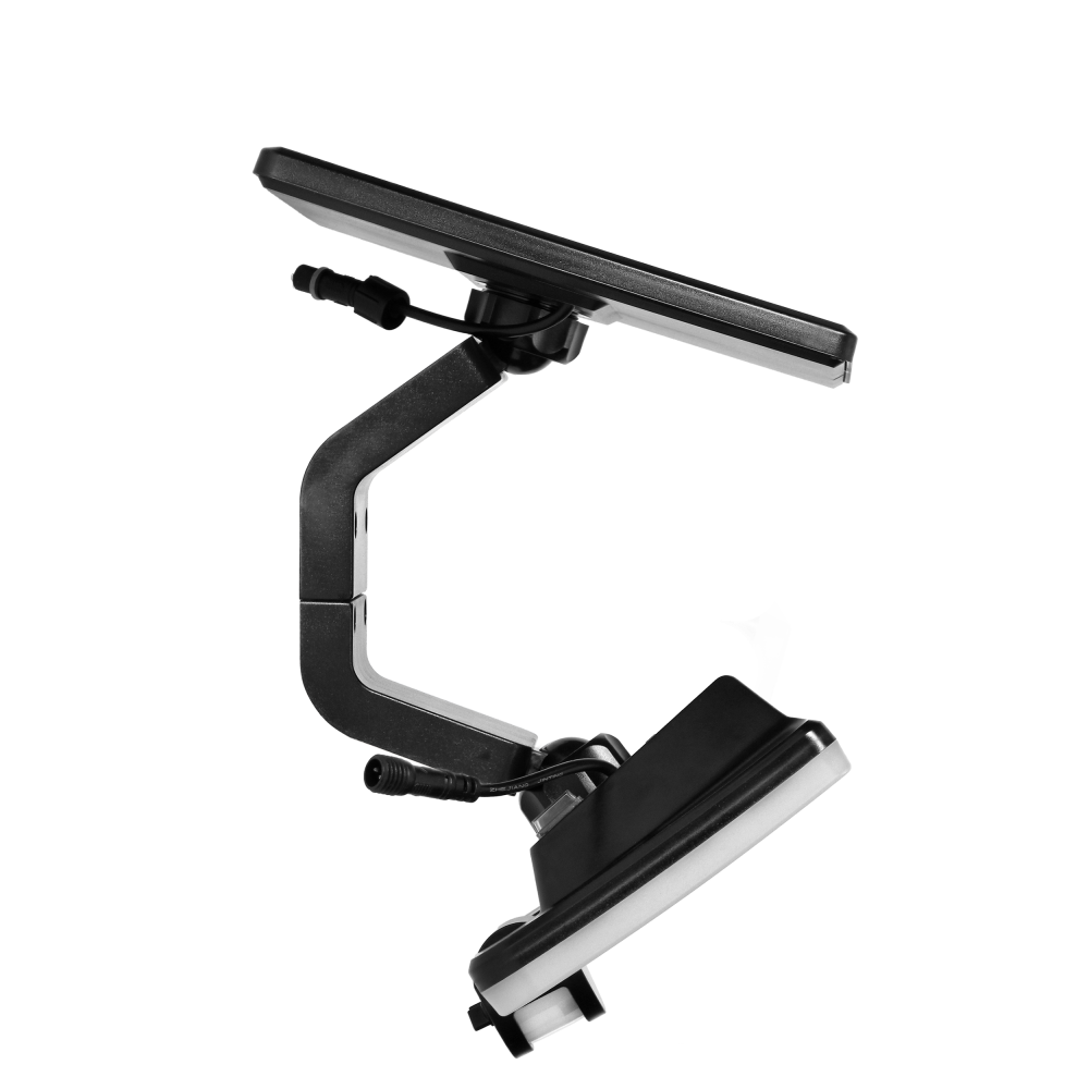 SOLIS LED 10W,  naświetlacz solarny z czujnikiem ruchu PIR, 1200lm, IP54, 4000K, 3000 mAh, czarny