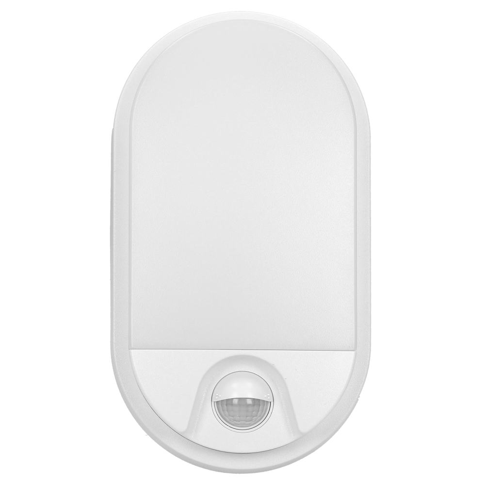 NEFRYT LED 10W, garden luminaire with motion sensor 140°,  800lm, IP54, 4000K, white