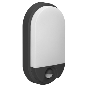 NEFRYT LED 10W, oprawa ogrodowa z czujnikiem ruchu, 800lm, IP54, 4000K, czarna