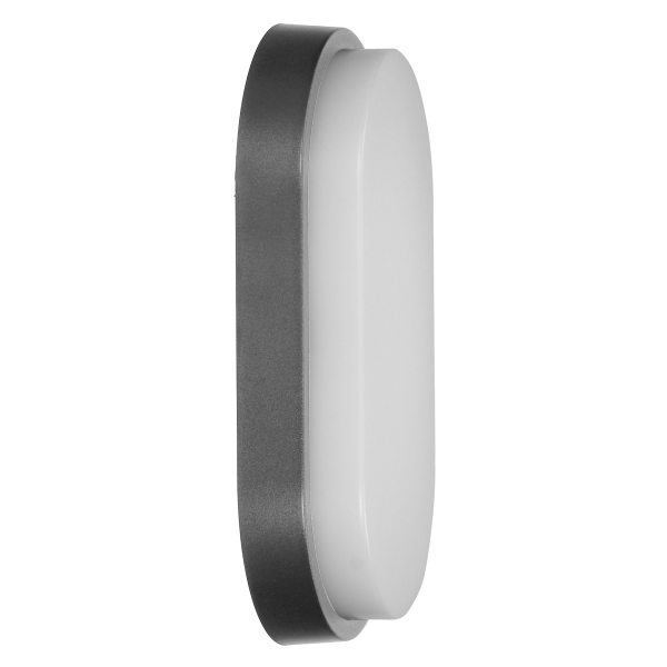 NEFRYT LED 15W, oprawa ogrodowa, 1100lm, IP54, 4000K, szara