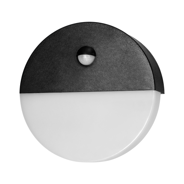 HALIT LED garden luminaire 10W, white with PIR motion sensor 140°, 600lm, IP65, 4000K, IK10, black HALIT LED garden luminaire 10W, white with PIR motion sensor 140°, 600lm, IP65, 4000K, IK10, black