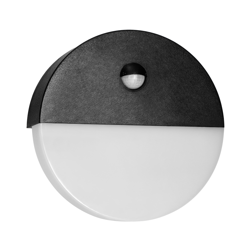 HALIT LED garden luminaire 10W, white with PIR motion sensor 140°, 600lm, IP65, 4000K, IK10, black