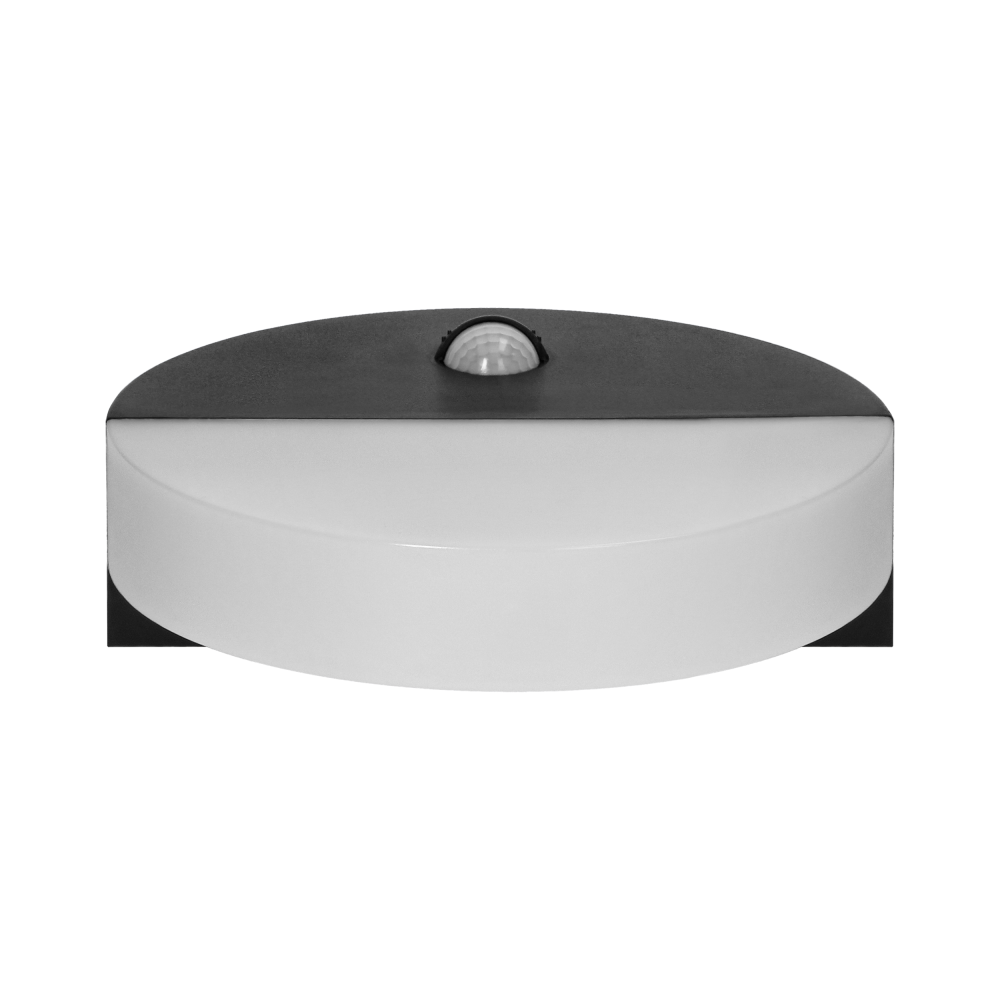 HALIT LED 10W, oprawa ogrodowa z czujnikiem ruchu 140st, 600lm, IP65, 4000K, IK10, czarna