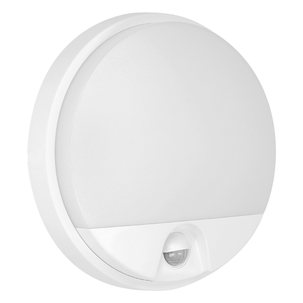 AGAT LED 10W, oprawa ogrodowa z czujnikiem ruchu 140°, 800lm, IP54, 4000K, biała AGAT LED 10W, oprawa ogrodowa z czujnikiem ruchu 140°, 800lm, IP54, 4000K, biała