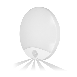 VIRAZON LED 15W, ceiling light with motion sensor 1050lm, IP44, 4000K, milky PC, white