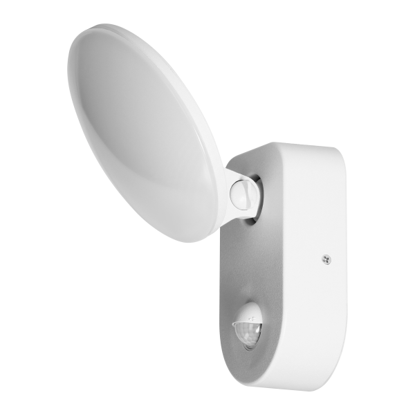 RIOLIT LED 15W, oprawa ogrodowa z czujnikiem ruchu, 1100lm, IP65, 4000K, biała