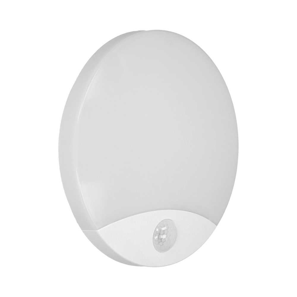 VIRAZON LED 15W, ceiling light with motion sensor 1050lm, IP44, 4000K, milky PC, white