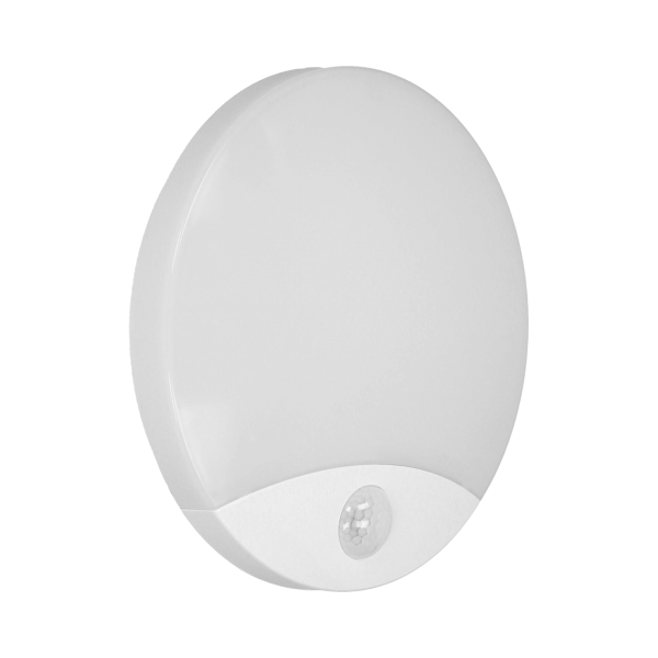 VIRAZON LED 15W, plafon z czujnikiem ruchu, 1050lm, IP44, 4000K, poliwęglan mleczny, biały