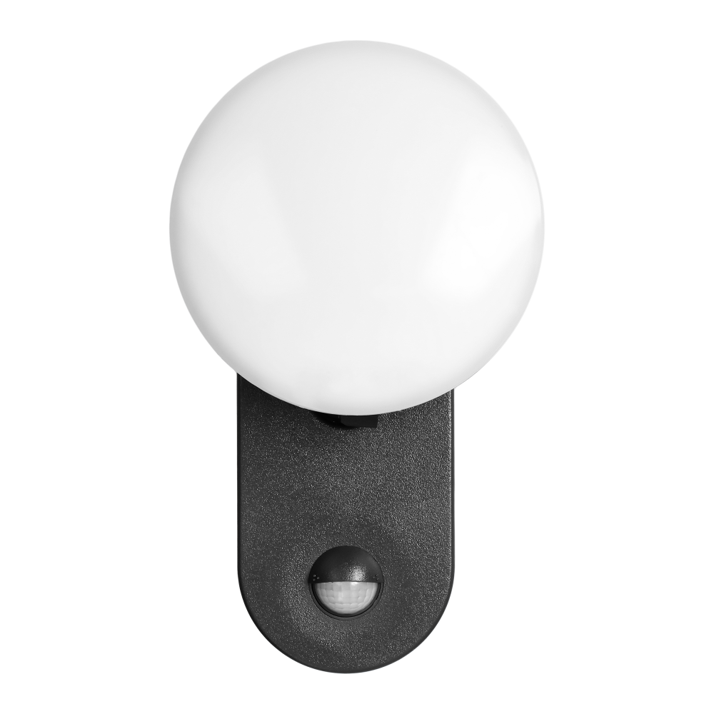 RIOLIT LED 15W, garden luminaire with motion sensor, 1100lm, IP65, 4000K, black