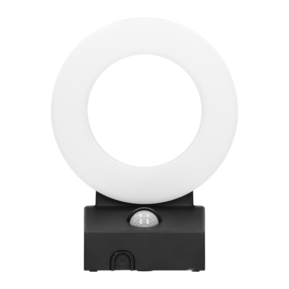 HOWLIT LED 20W, oprawa ogrodowa z czujnikiem ruchu, 1800lm, IP65, 4000K, czarna