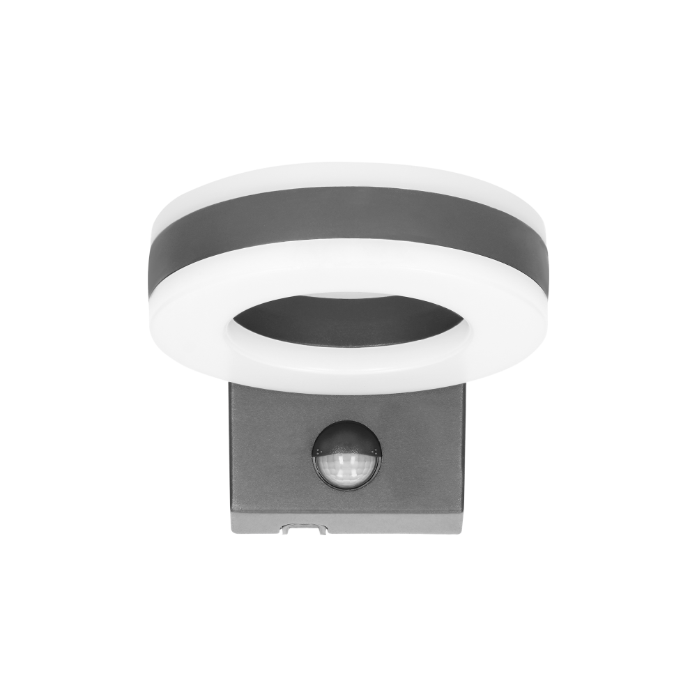 HOWLIT LED 20W, garden luminaire with motion sensor, 1800lm, IP65, 4000K, grey