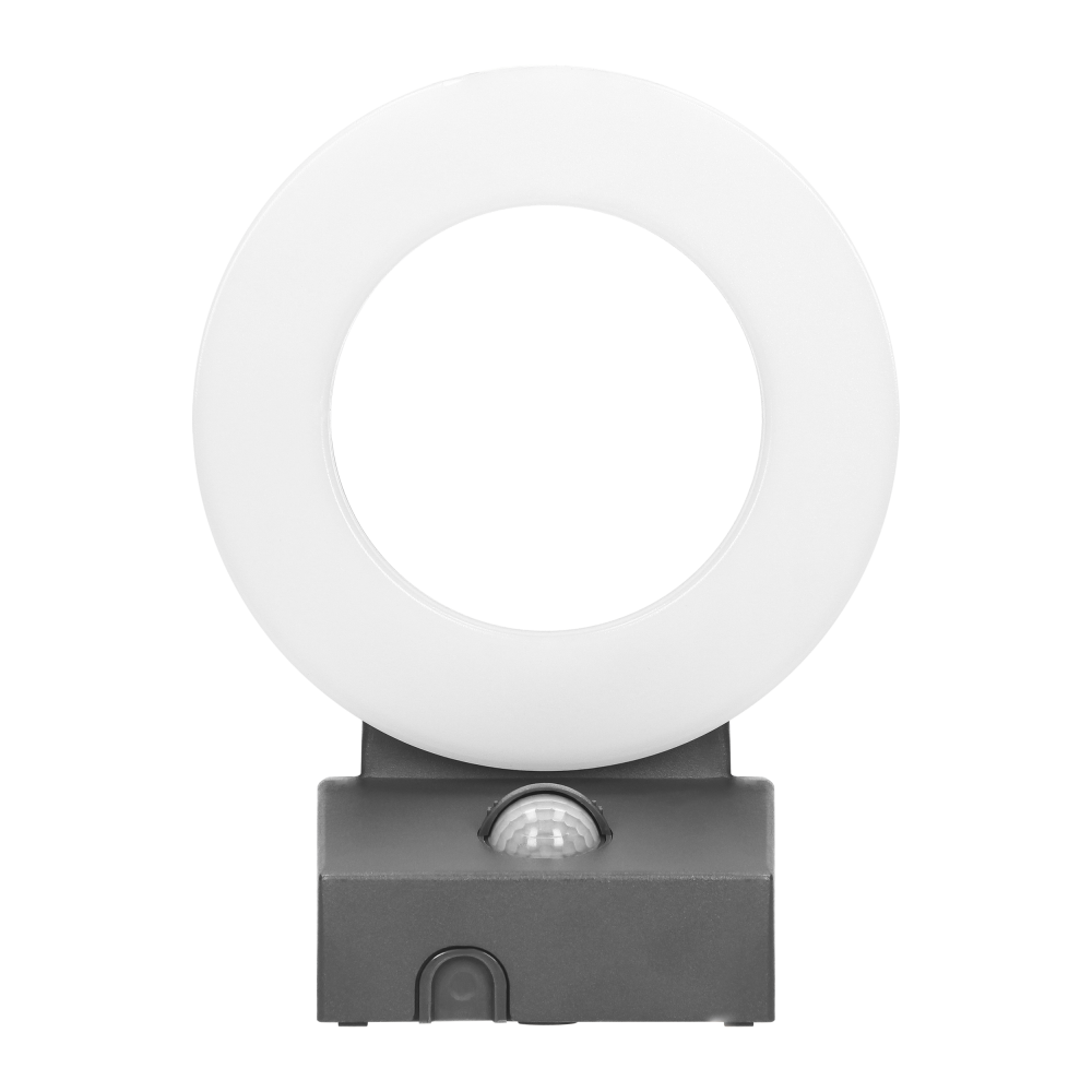 HOWLIT LED 20W, garden luminaire with motion sensor, 1800lm, IP65, 4000K, grey